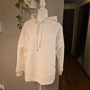 Calia Oversized Side Slit Hoodie Ivory